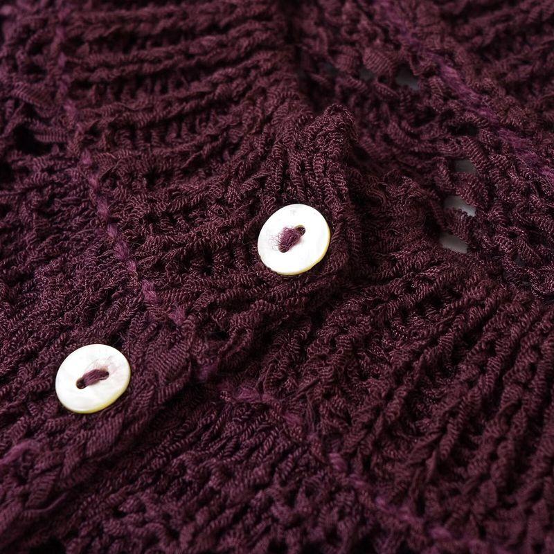 Kaslead New Women clothes Western Style Fashion Simple Jacquard Mesh Knitted Outerwear 9598065