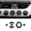 9pcs Black Car Front Center AC Control Switch Button For BMW Z4 E89 2009-2016