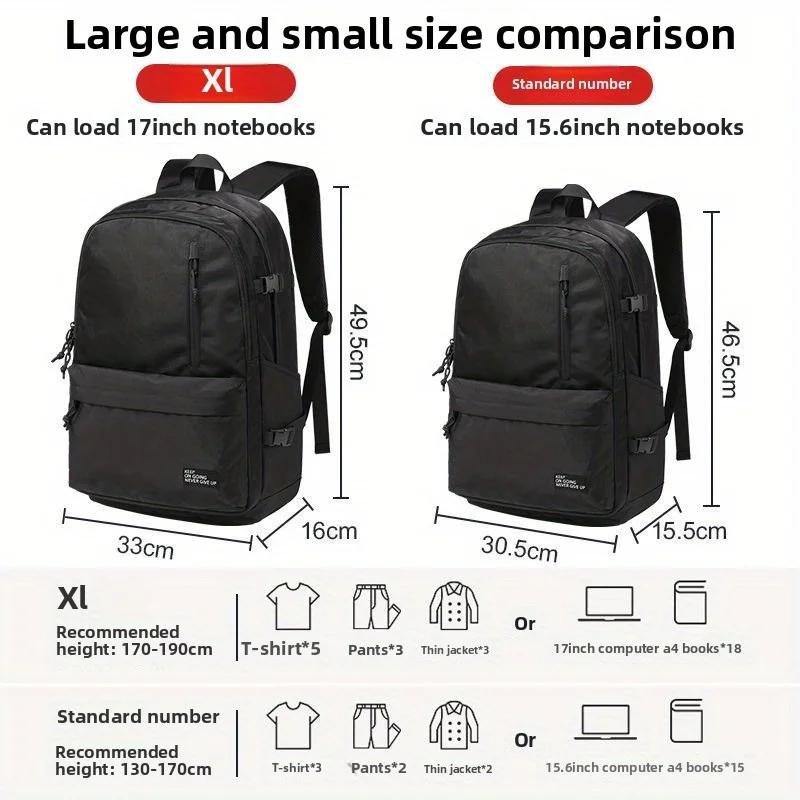 High School Students' Large Capacity Polyester Male Backpack for Couples, Leisure Laptop Bag