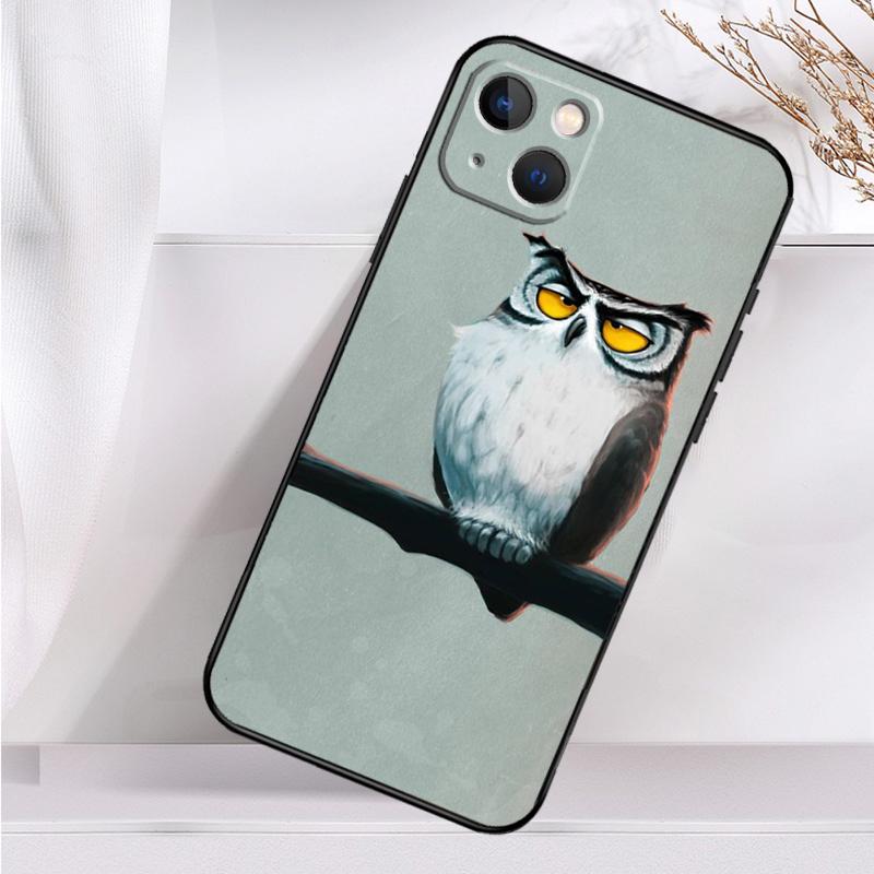 Cute Owl Cartoon Shockproof Case For iPhone 17 16 Pro Max 11 14 15 Plus 12 13 Mini 16e 17 Air Phone Cover
