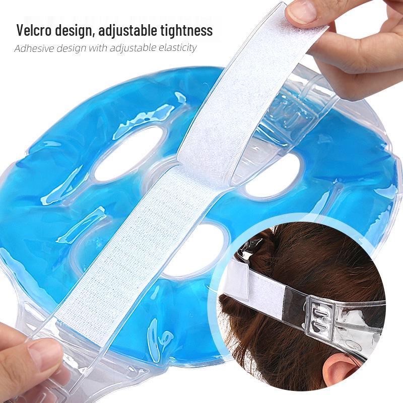 Dual-Use Gel Ice Pack Face Mask: Hot & Cold Therapy for Full Face and Eyes