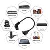 90 Degree  Up/Down/Left/Right Angled IEC 320 C13 Female to C14 Male Power Supply Extension Cord for Monitors Computers