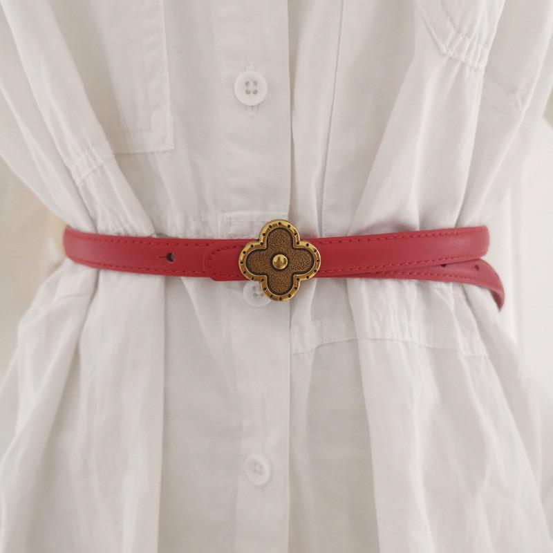 Womens Genuine Leather Waist Strap With Alloy Buckle For Formal And Casual Styles