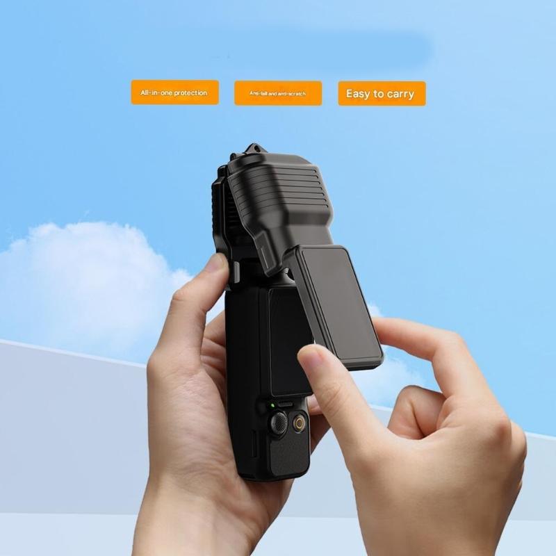 Shockproof Camera Cover With Precise Cutouts Slim Portable Shell for Pocket 3 Outdoor Recording Equipment