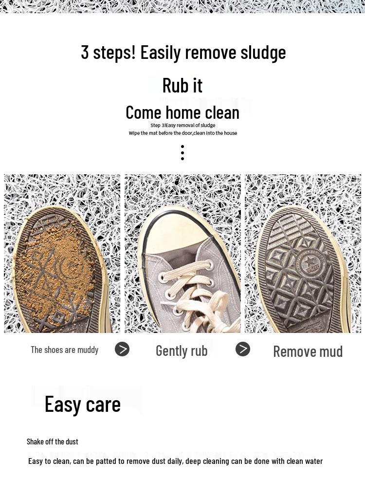 Festive Chinese Style Anti-slip Coir Entrance Mat - Durable & Dirt-resistant