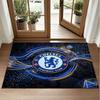 Chelsea FC Design Crystal Velvet Rug Soft Decorative Mat for Bedroom Entrance