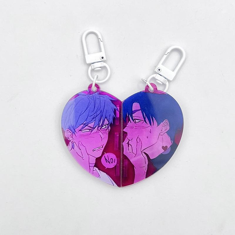 Anime ALIEN STAGE IVAN TILL Cosplay Keychain Unisex Acrylic Couple Pendant Key Chain 2Pcs/set Magnet Keyring Bag Accessories