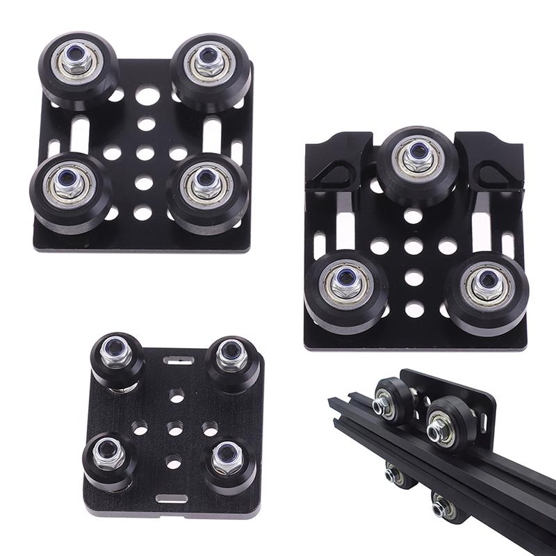 3D Printer V Gantry Plat Set Slide Plate Pulley For 2020 /2040 V-Slot Wheels