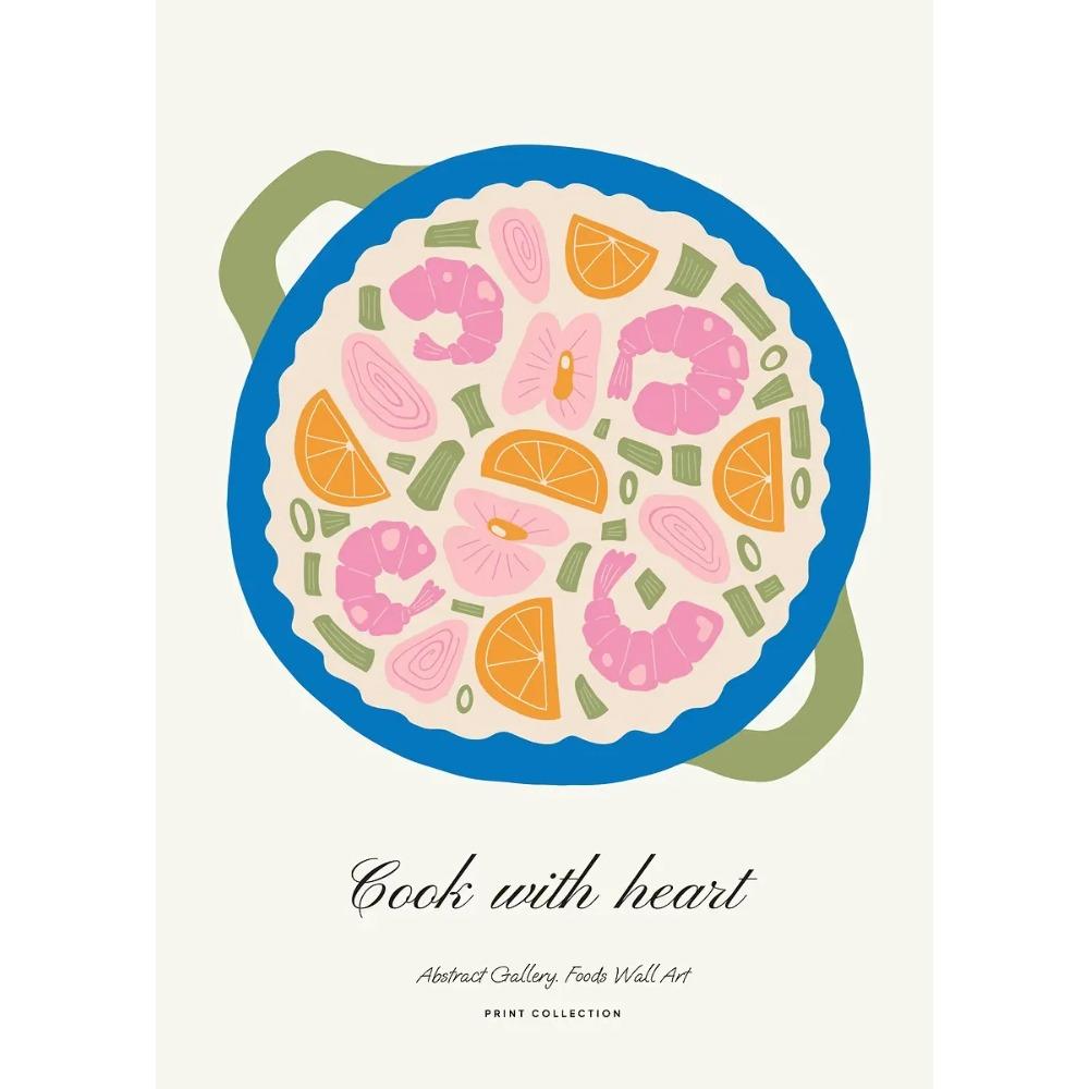 Minimalism Foods Posters Delicious Oyster Pink Ramen Bowl Shrimp Hot Dog Prints Canvas Painting Wall Pictures Home Kitchen Decor