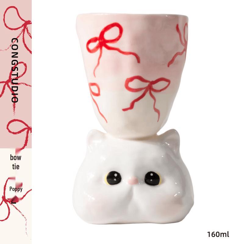 Cute Cat Handmade Ceramic Mug
