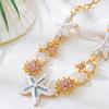 Muschel-Halskette Leichter Luxus Nische Strandresort-Stil Mode Persönlichkeit Farbe Seestern Halskette Schlüsselbeinkette Damen