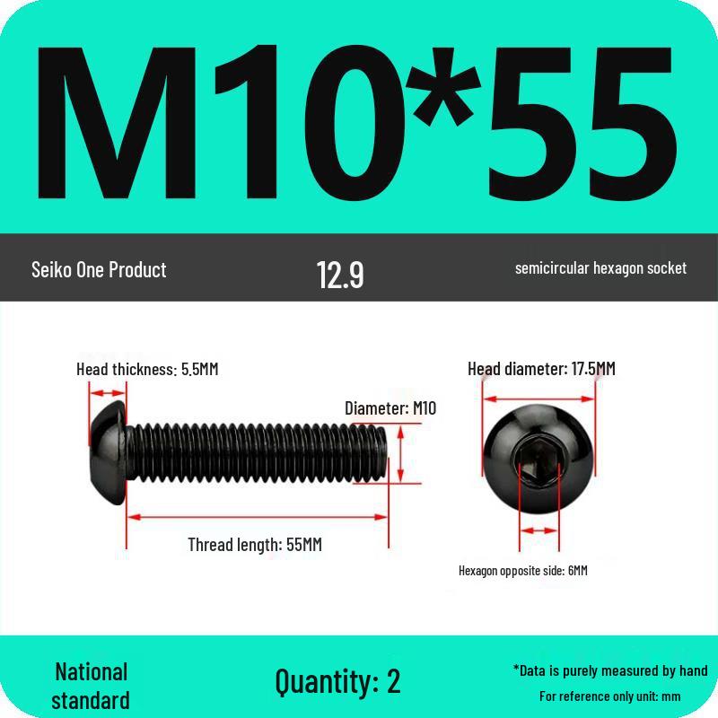 High-Strength 12.9 Pan Head Socket Cap Screws: M6, M8, M10, M12 Sizes