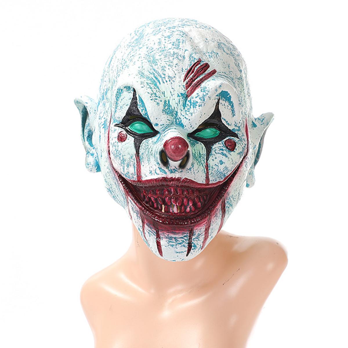 

Маска клоуна-ужаса на Хэллоуин, злой убийца, ролевая игра, маска из латекса на всю голову, аксессуары для маскарадного костюма для взрослых
