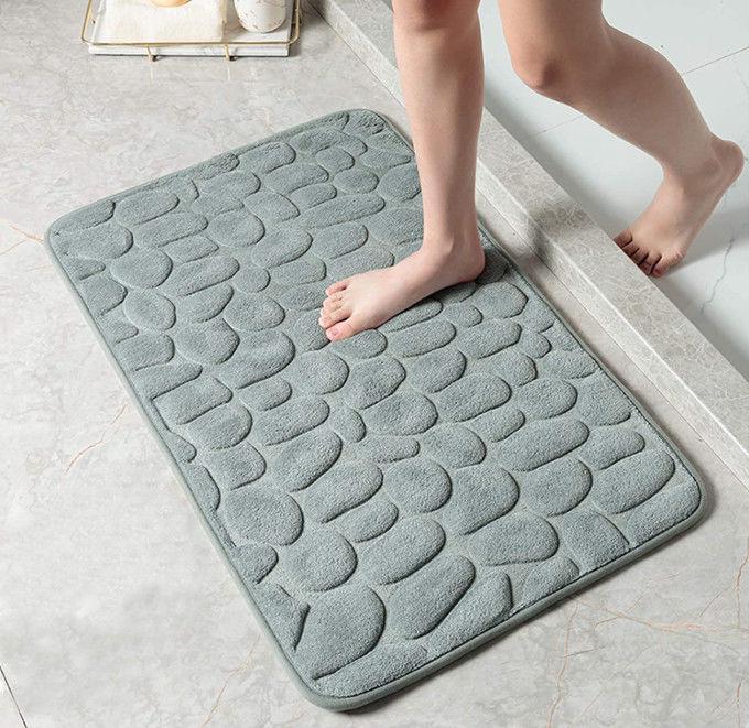 Non Slip Mat Bathroom Bath Mat Cobblestone Embossed Mat In Bathtub Floor Rug Shower Room Doormat Memory Foam Cobblestone Mat