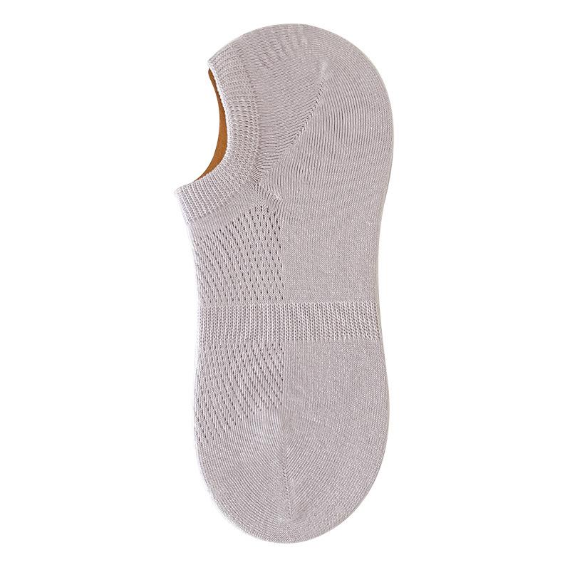 5 Pairs of Women's Summer Breathable Thin Cotton Shallow Mouth Invisible Off with 7A Antibacterial and Deodorant Boneless Socks