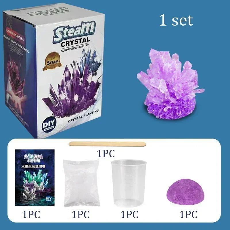 Crystal Magics Growing Kit Decoration Glass Crystal Science Experiments Puzzle And Stress Easing Kids Toy Educational Stimula