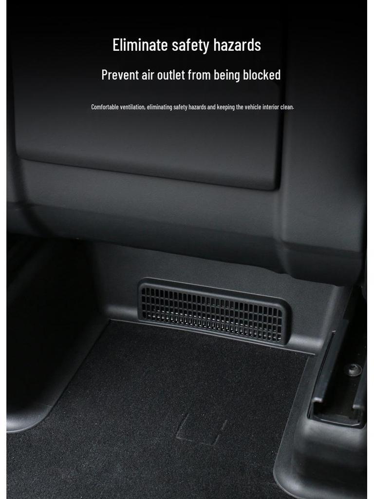 Tesla Model Y Rear Seat Anti-Kick Protector Mats and Door Sill Strips