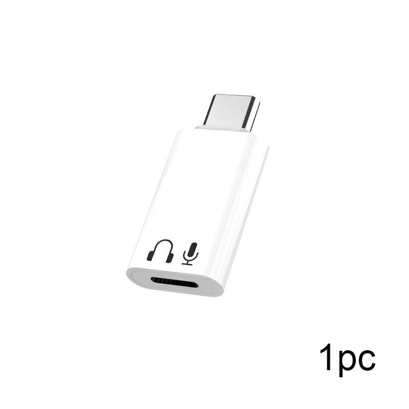 1/2Pcs Usb C To 8 Pin Adapter Type C To 8 Pin Audio Converter Headphone Earphones Converter For Phone Pad Type C Phone