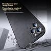 IPhone 11 Pro Max Case, Shockproof Camera Protection, Full Coverage Soft, Luxury Silicone Outer Casen, Black Leather Cover