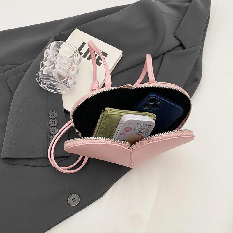 Ladies Love Sling Purses Women's Heart Shaped Phone Bags Designer Mini Wallet Solid Small Crossbody Bags