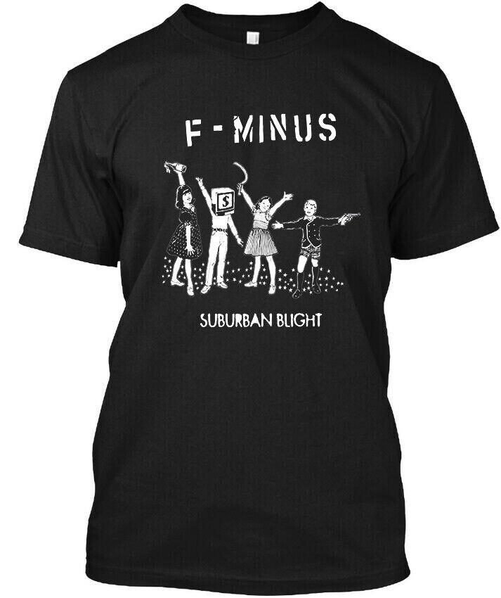 

NEW F-Minus Suburban Blight American Hard Music Vintage Logo T-Shirt Size S-4XL Unisex T-Shirt XXL