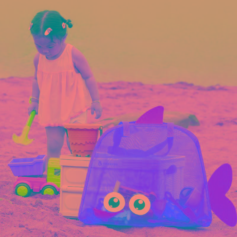 Summer  Travel Beach Bag Children'S Cartoon Toy Storage Bag Swimsuit Storage Bag Big Eye Handheld Toiletry Bag