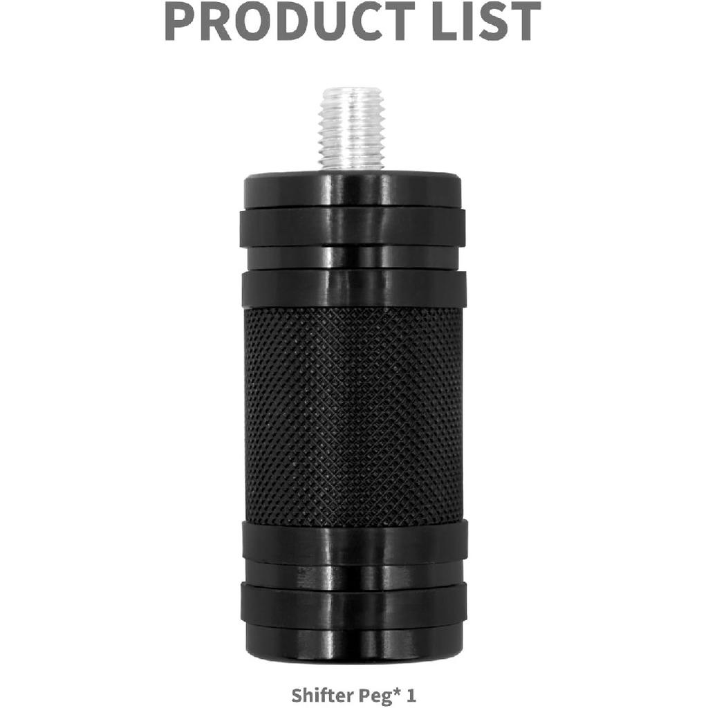 HDBUBALUS Shifter Peg Motorcycle Shift Lever Black CNC Billet Foot Pegs Compatible with Harley Dyna Sportster Softail Street Road Glide Touring