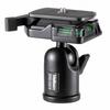 Velbon QHD-43DN Ball Head Small 38mm Bottom Diameter Aluminum Quick Shoe Compatible Black