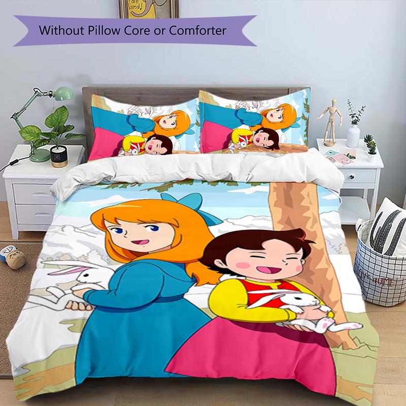 3pcs Heidi pattern bedding set duvet cover set includes duvet cover &pillowcases, perfect all season bedroom decoration & gift