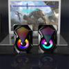 Mini Desktop RGB PC Speaker USB Powered Colorful Lighting Compact Audio for Gaming Office Laptop Use