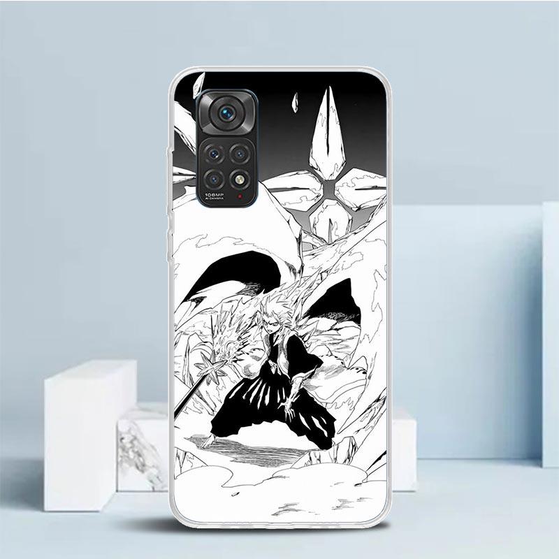 Bleach Hitsugaya Toushirou Phone Case For Xiaomi Redmi Note 15 14 14S 13 12S 12 Pro Plus 11S 11 11T 11E 10S 10 + Soft TPU Back C