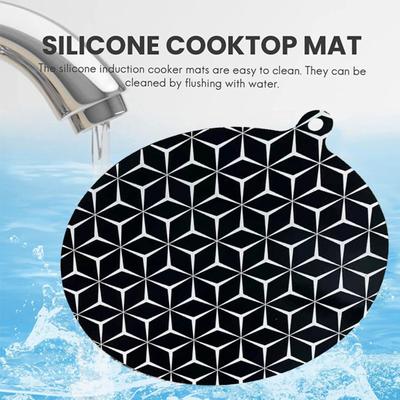 Tapis en Silicone résistant aux hautes températures, accessoires de cuisine, cuisinière à Induction réutilisable, tapis en Silicone, nettoyage fiable, facile à nettoyer