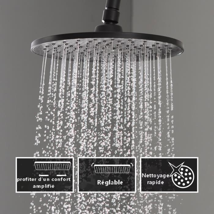 CECIPA® Shower Column Bathroom Mixer In Chromed Brass (does Not Include Faucet )