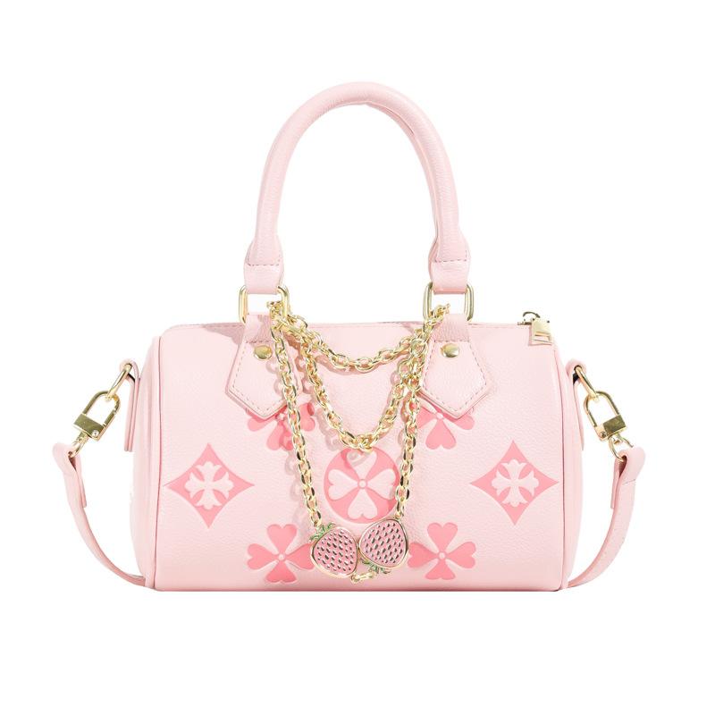 Bolso de mano estampado para mujer, nuevo modelo 2026, bolso bandolera versátil de lujo ligero, bolso tipo almohada de alta gama