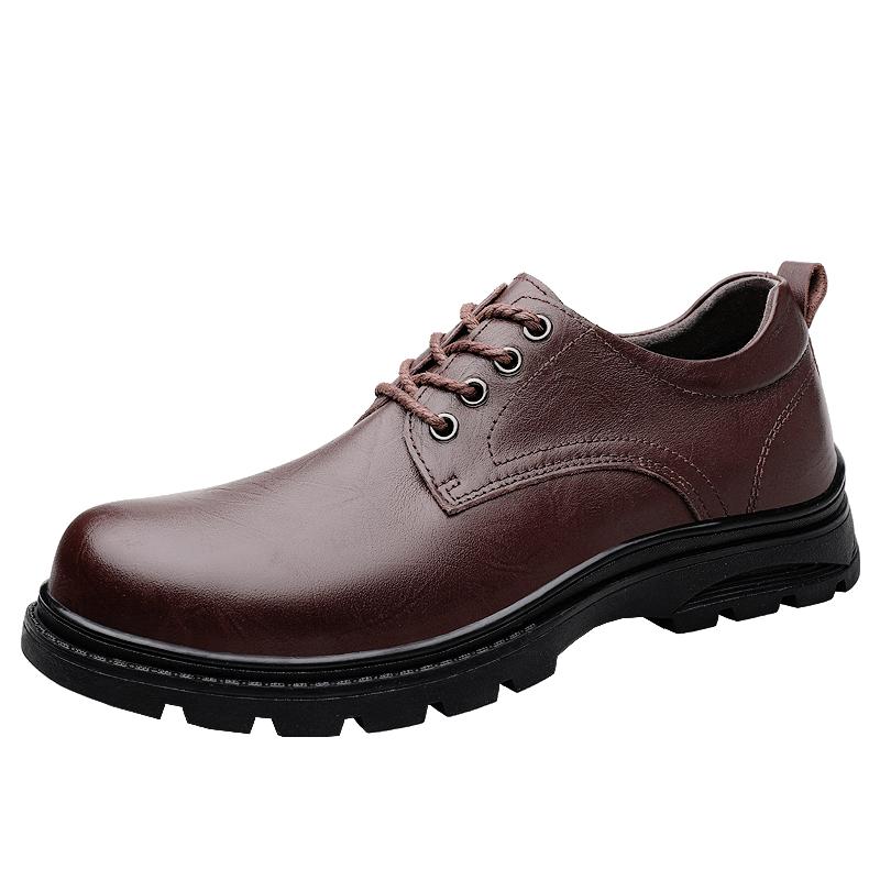 Fashion Classic Business Men's Shoes Retro Gentleman Style Formal Party Office Outdoor Plus Size thick soled genuine leather shoes