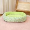 Puppy Sofa Pet Bed Breathable Cat Bed Flower-printed Indoor Cat House  for Dogs Sleeping