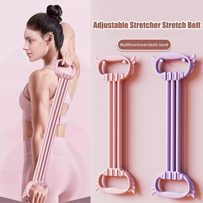 Female Elastic Rope Yoga Auxiliary Exercise Equipment  Adjustable 8 Shaped Fitness Stretching Belt Puller Arm Back Training