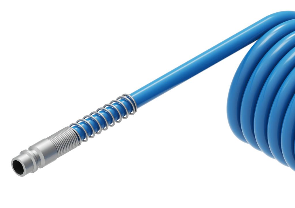 Complete spiral hose Tekalan Polyurethane PU 8X5mm 10bar for compressor compressor -5mb Blue TEGER