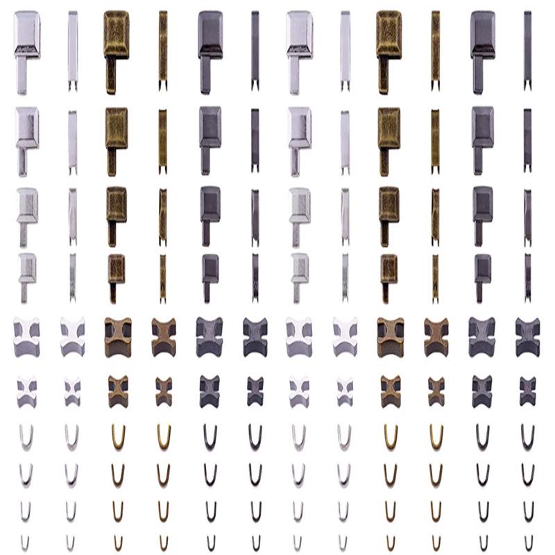 Zipper Repair Kit: Insert Pin, Zipper Head, U-Code, I-Code, Top Stop