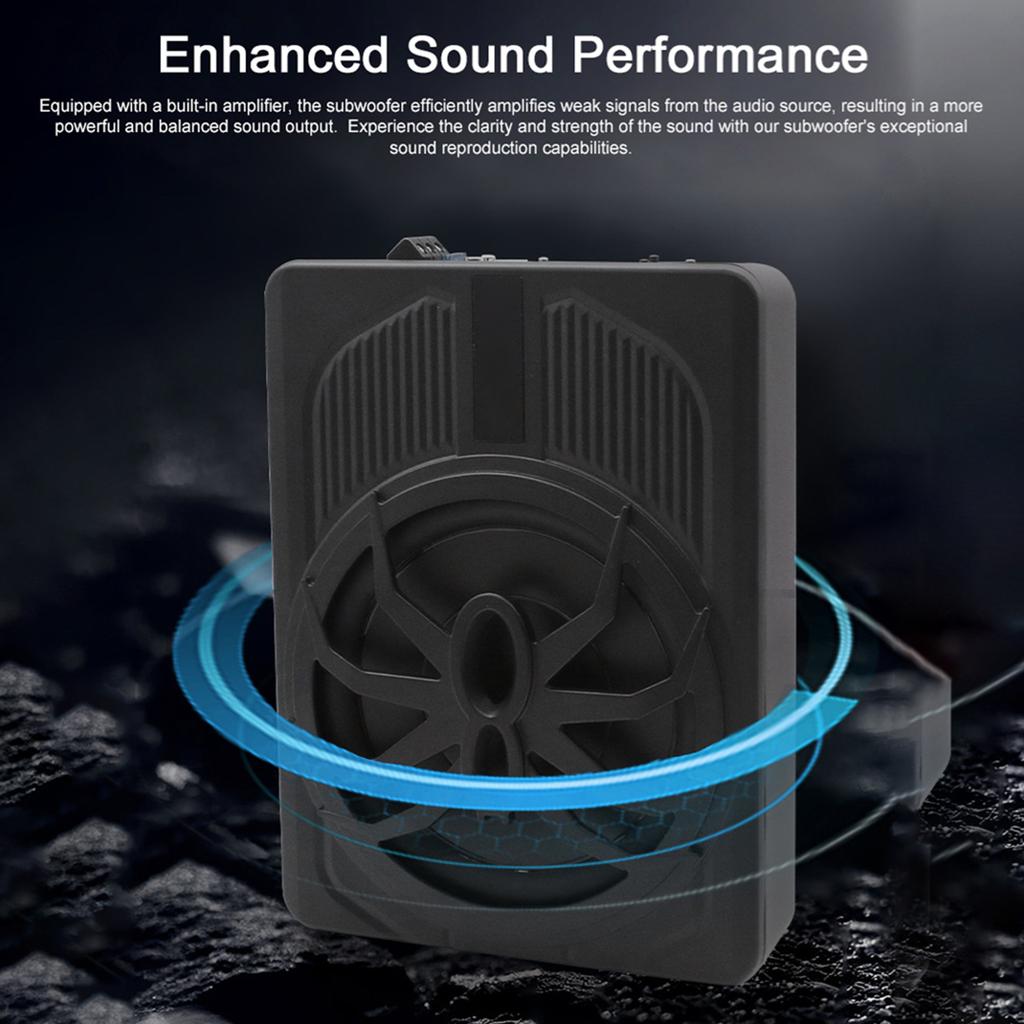 10 Inch 800W Under Seat Car Subwoofer High Power Active Subwoofer Speaker Built In Amplifier with Volume Controller