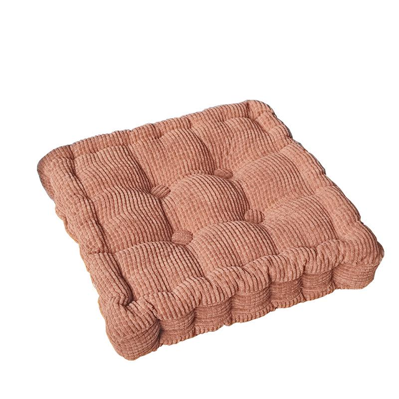 Cuscino per Sedia in Velluto a Coste con Chicchi di Mais 3D Fatto a Mano – Cuscino per Seduta Tatami Spesso