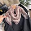 Nouvelles Femmes Rose Et Blanc Fleur Imprime Design Echarpe Chale Mode Luxe Bandeau Foulard Longues Echarpes Etroites Dames