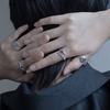 Lindon Classic Copper Alloy Zircon Ring Ladies Jewelry Wedding Promise Party Gift