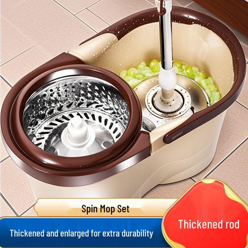 Automatic Spin-Dry Household Mop with Hands-Free Telescopic Handle