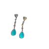 Jewelry Retro Jewelry Diamond Simulation Treasure Stud Earrings Pendant Two-Piece Paraiba Earrings