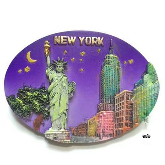 USA Refrigerator Magnet Souvenir - Statue of Liberty, NYC, LA, SF, Hawaii, Boston