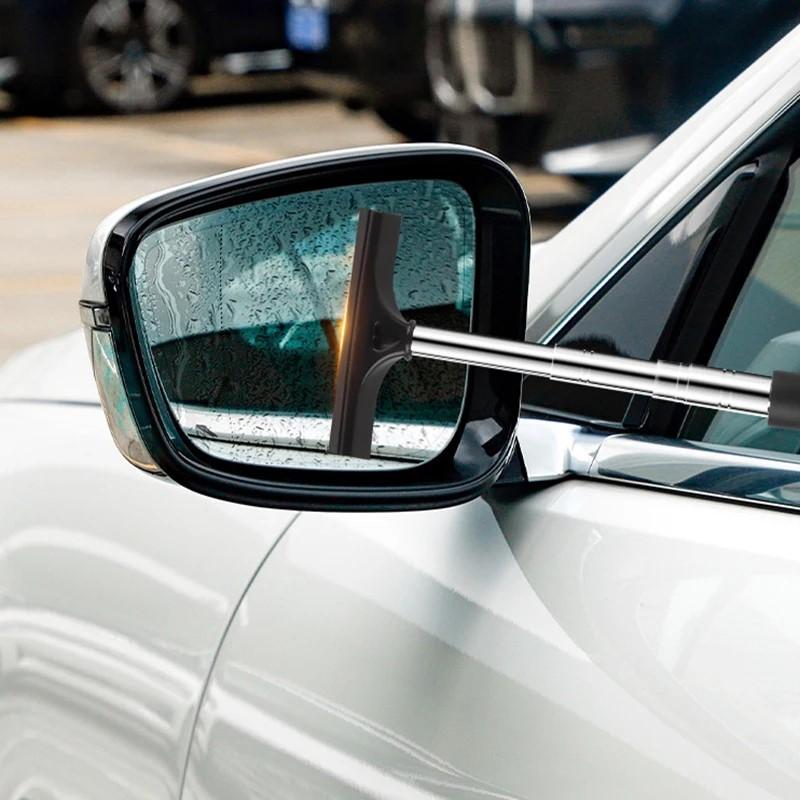 Auto Rückspiegelwischer Edelstahl Teleskopwischer Glas Entneblerwischer Reinigung Auto Wischerblatt