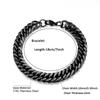 Hiphop 10mm Stainless Steel Curb Chain Bracelet For Men Women Fashion Cuban Link Chain Bracelet Unisex Wrist Jewelry Bangle Gift