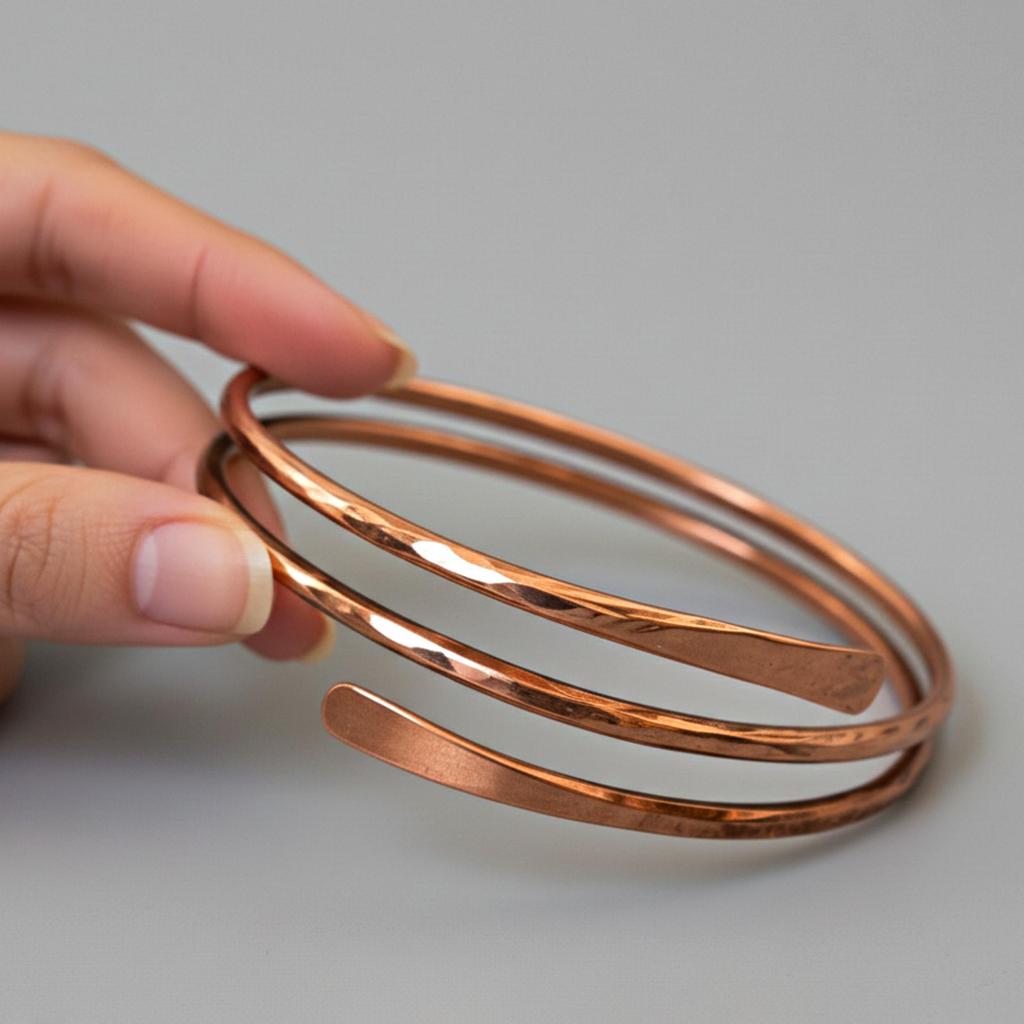 Pure Copper Wrap Bangle, Handmade Jewelry, Gift for Women, Mothers Day Gift