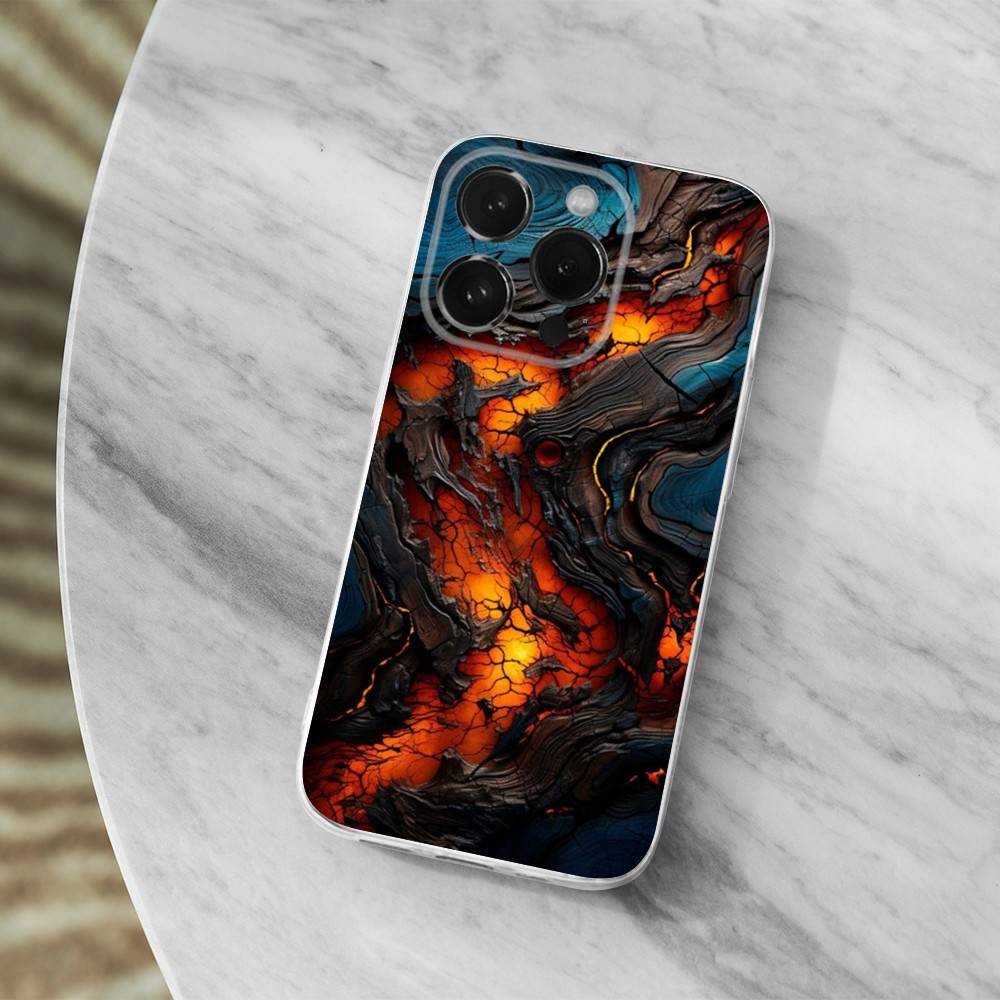Natural Wood Pattern For iPhone 16,13,12,11,17,14,15,Pro,Max,Plus,X,XS,XR,SE,Mini Transparent Soft silicone Case